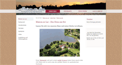 Desktop Screenshot of maison-au-lac.de